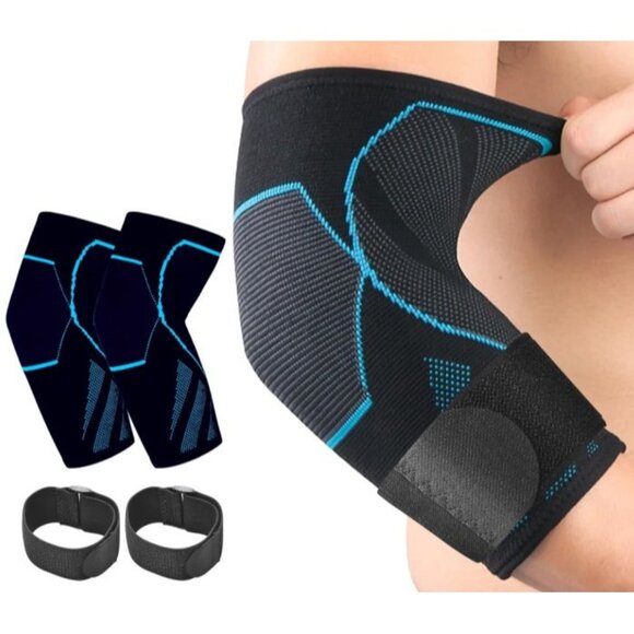Arm & Elbow Compression Sleeve (1 Pair),Tennis Elbow Brace - Picture 2 of 7